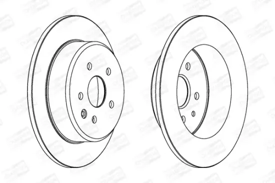 Bremsscheibe Hinterachse CHAMPION 562830CH Bild Bremsscheibe Hinterachse CHAMPION 562830CH