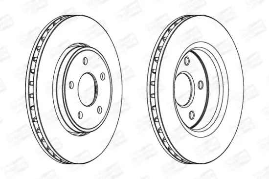Bremsscheibe Vorderachse CHAMPION 562854CH-1 Bild Bremsscheibe Vorderachse CHAMPION 562854CH-1