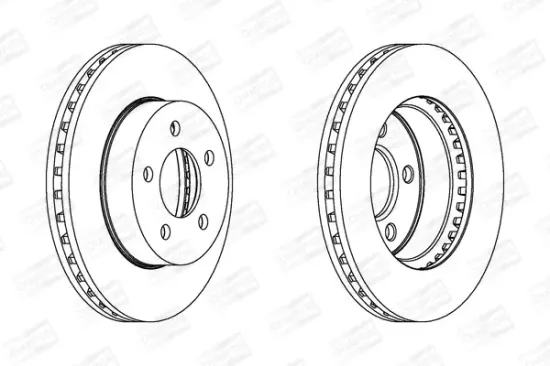 Bremsscheibe Vorderachse CHAMPION 562856CH Bild Bremsscheibe Vorderachse CHAMPION 562856CH