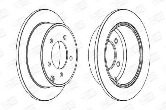 Bremsscheibe Hinterachse CHAMPION 562857CH Bild Bremsscheibe Hinterachse CHAMPION 562857CH
