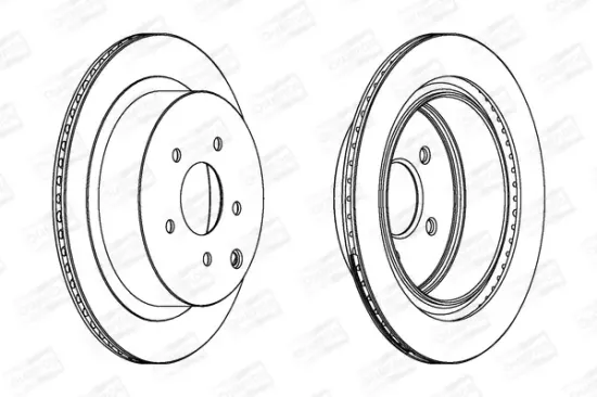 Bremsscheibe Hinterachse CHAMPION 562871CH Bild Bremsscheibe Hinterachse CHAMPION 562871CH