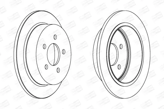 Bremsscheibe Hinterachse CHAMPION 562880CH Bild Bremsscheibe Hinterachse CHAMPION 562880CH