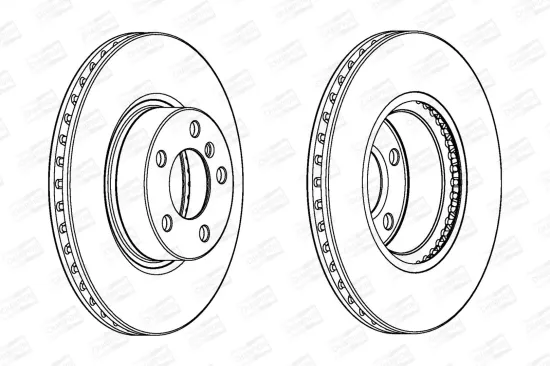 Bremsscheibe Vorderachse CHAMPION 562891CH-1 Bild Bremsscheibe Vorderachse CHAMPION 562891CH-1