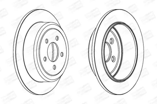 Bremsscheibe Hinterachse CHAMPION 562917CH Bild Bremsscheibe Hinterachse CHAMPION 562917CH