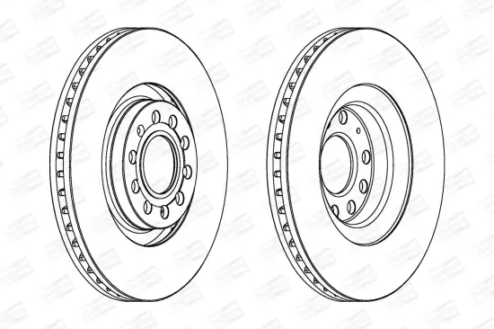 Bremsscheibe Vorderachse CHAMPION 562978CH-1 Bild Bremsscheibe Vorderachse CHAMPION 562978CH-1