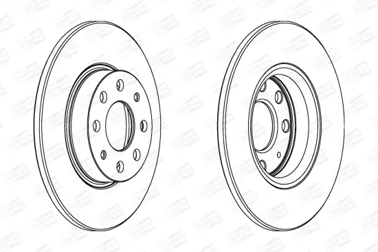 Bremsscheibe Vorderachse CHAMPION 563020CH Bild Bremsscheibe Vorderachse CHAMPION 563020CH