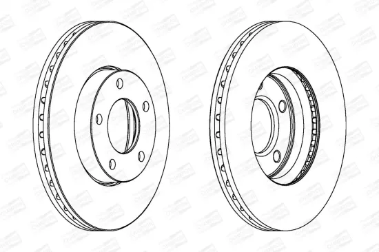 Bremsscheibe Vorderachse CHAMPION 563028CH Bild Bremsscheibe Vorderachse CHAMPION 563028CH