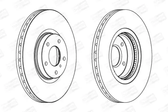 Bremsscheibe Vorderachse CHAMPION 563032CH-1 Bild Bremsscheibe Vorderachse CHAMPION 563032CH-1