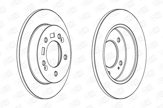 Bremsscheibe Hinterachse CHAMPION 563033CH Bild Bremsscheibe Hinterachse CHAMPION 563033CH
