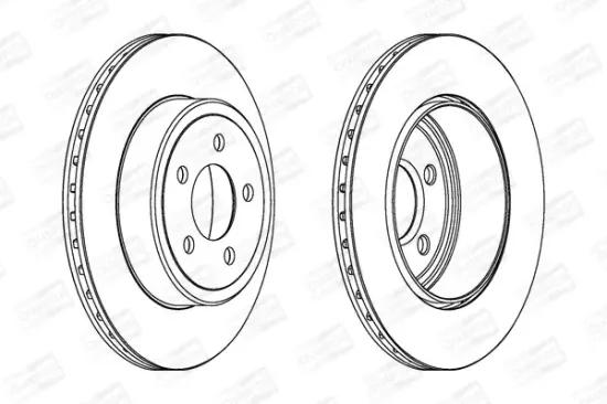 Bremsscheibe Hinterachse CHAMPION 563034CH-1 Bild Bremsscheibe Hinterachse CHAMPION 563034CH-1