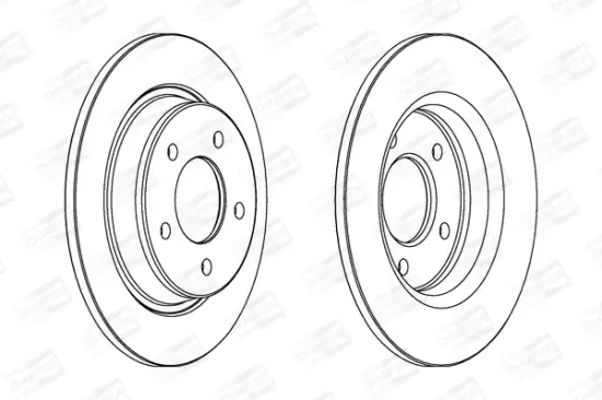 Bremsscheibe Hinterachse CHAMPION 563043CH Bild Bremsscheibe Hinterachse CHAMPION 563043CH