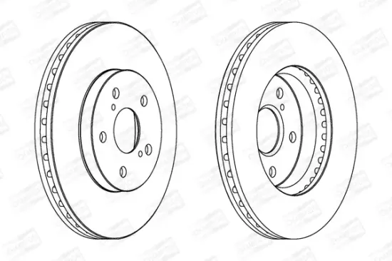 Bremsscheibe Vorderachse CHAMPION 563047CH Bild Bremsscheibe Vorderachse CHAMPION 563047CH