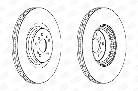 Bremsscheibe Vorderachse CHAMPION 563054CH-1 Bild Bremsscheibe Vorderachse CHAMPION 563054CH-1
