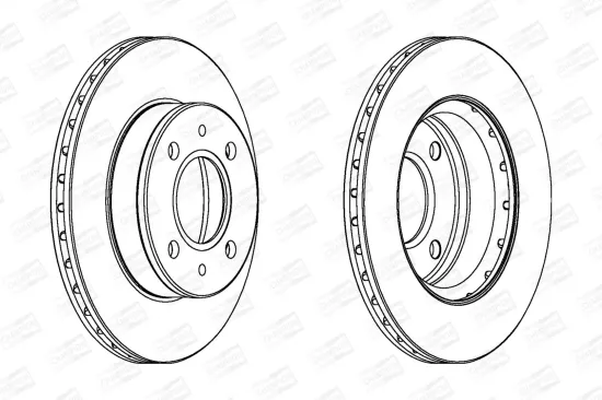 Bremsscheibe Vorderachse CHAMPION 563055CH Bild Bremsscheibe Vorderachse CHAMPION 563055CH