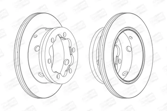 Bremsscheibe Hinterachse CHAMPION 567810CH Bild Bremsscheibe Hinterachse CHAMPION 567810CH