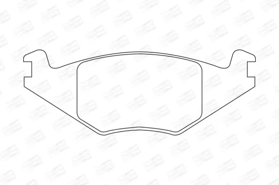 Bremsbelagsatz, Scheibenbremse Vorderachse CHAMPION 571315CH Bild Bremsbelagsatz, Scheibenbremse Vorderachse CHAMPION 571315CH