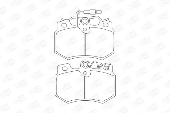 Bremsbelagsatz, Scheibenbremse Vorderachse CHAMPION 571320CH Bild Bremsbelagsatz, Scheibenbremse Vorderachse CHAMPION 571320CH