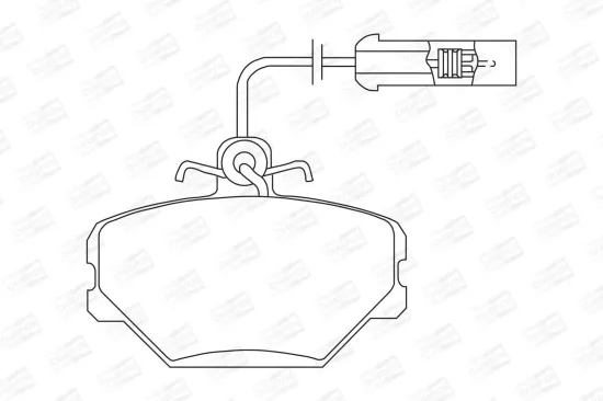 Bremsbelagsatz, Scheibenbremse Vorderachse CHAMPION 571330CH Bild Bremsbelagsatz, Scheibenbremse Vorderachse CHAMPION 571330CH