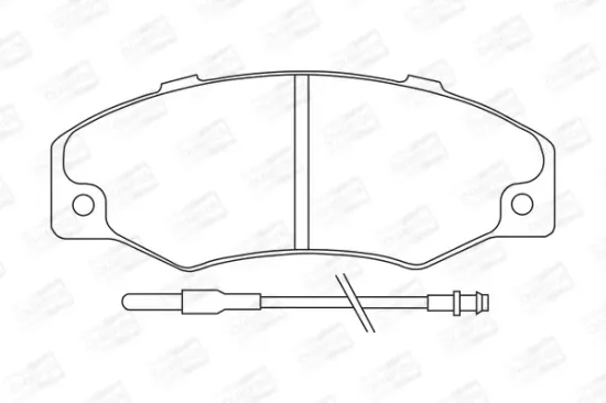 Bremsbelagsatz, Scheibenbremse Vorderachse CHAMPION 571339CH Bild Bremsbelagsatz, Scheibenbremse Vorderachse CHAMPION 571339CH