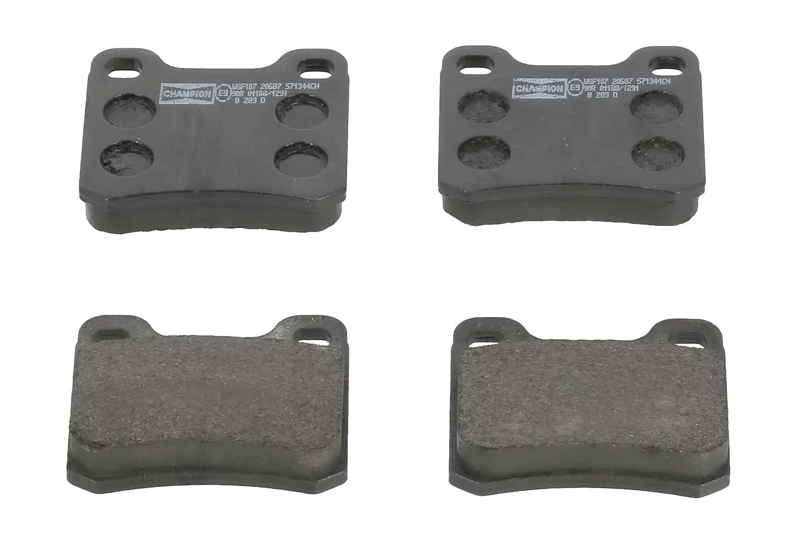 Bremsbelagsatz, Scheibenbremse Hinterachse CHAMPION 571344CH