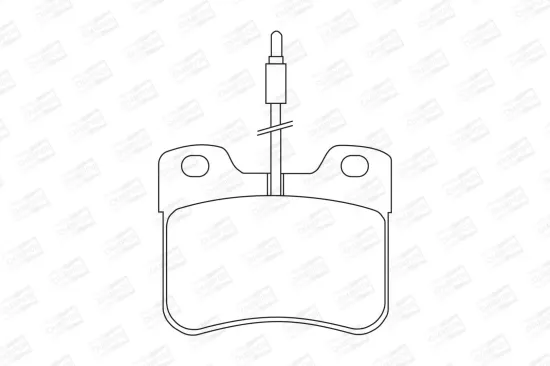 Bremsbelagsatz, Scheibenbremse Vorderachse CHAMPION 571367CH Bild Bremsbelagsatz, Scheibenbremse Vorderachse CHAMPION 571367CH