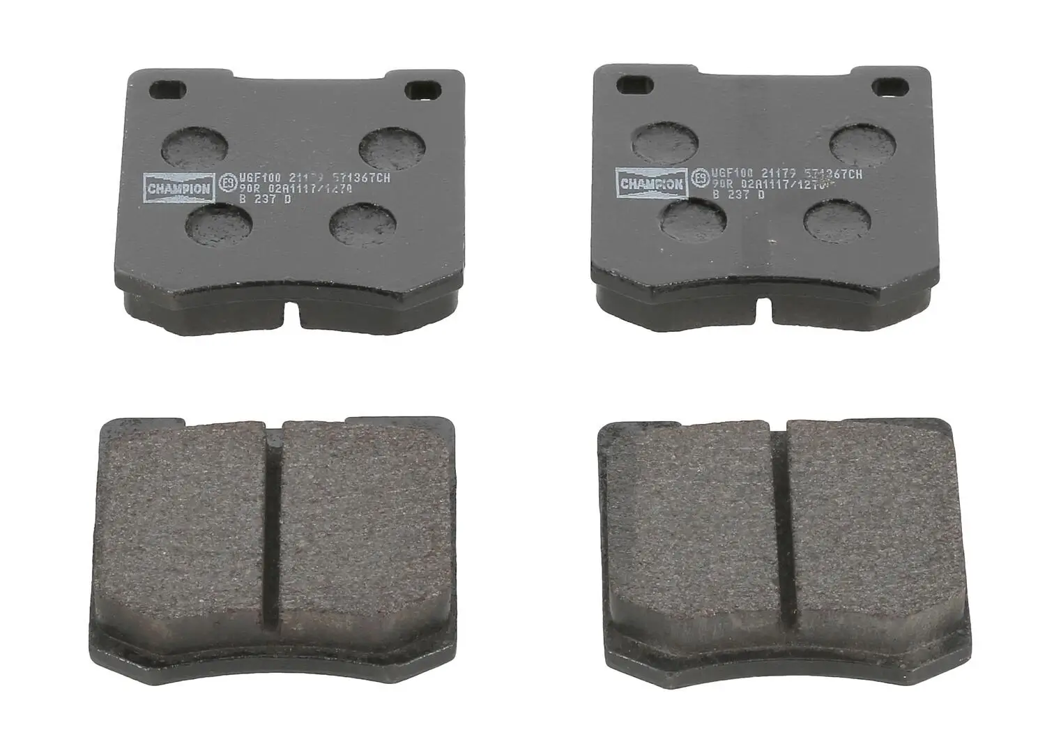 Bremsbelagsatz, Scheibenbremse Vorderachse CHAMPION 571367CH