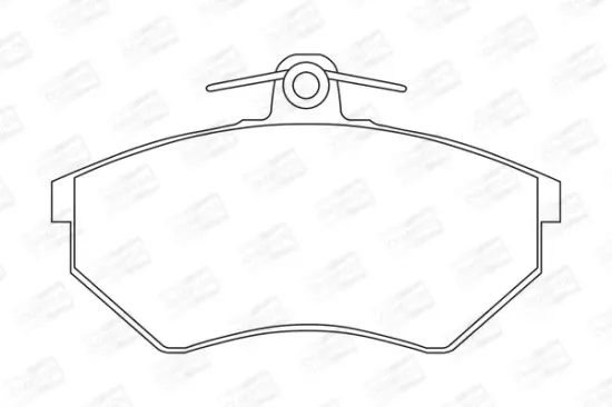 Bremsbelagsatz, Scheibenbremse Vorderachse CHAMPION 571376CH Bild Bremsbelagsatz, Scheibenbremse Vorderachse CHAMPION 571376CH