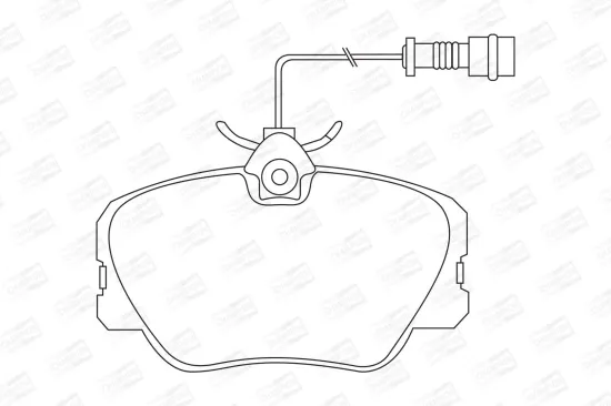 Bremsbelagsatz, Scheibenbremse Vorderachse CHAMPION 571382CH Bild Bremsbelagsatz, Scheibenbremse Vorderachse CHAMPION 571382CH