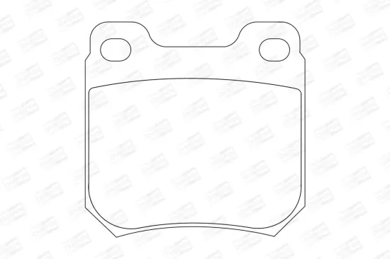 Bremsbelagsatz, Scheibenbremse Hinterachse CHAMPION 571389CH Bild Bremsbelagsatz, Scheibenbremse Hinterachse CHAMPION 571389CH