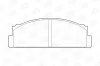 Bremsbelagsatz, Scheibenbremse Vorderachse CHAMPION 571463CH Bild Bremsbelagsatz, Scheibenbremse Vorderachse CHAMPION 571463CH