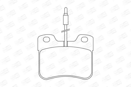 Bremsbelagsatz, Scheibenbremse Vorderachse CHAMPION 571473CH Bild Bremsbelagsatz, Scheibenbremse Vorderachse CHAMPION 571473CH