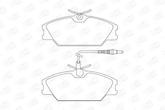 Bremsbelagsatz, Scheibenbremse Vorderachse CHAMPION 571476CH Bild Bremsbelagsatz, Scheibenbremse Vorderachse CHAMPION 571476CH