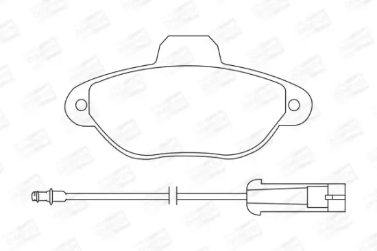 Bremsbelagsatz, Scheibenbremse CHAMPION 571523CH Bild Bremsbelagsatz, Scheibenbremse CHAMPION 571523CH