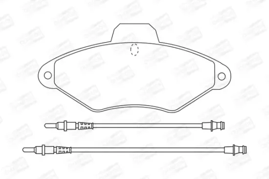 Bremsbelagsatz, Scheibenbremse Vorderachse CHAMPION 571757CH Bild Bremsbelagsatz, Scheibenbremse Vorderachse CHAMPION 571757CH