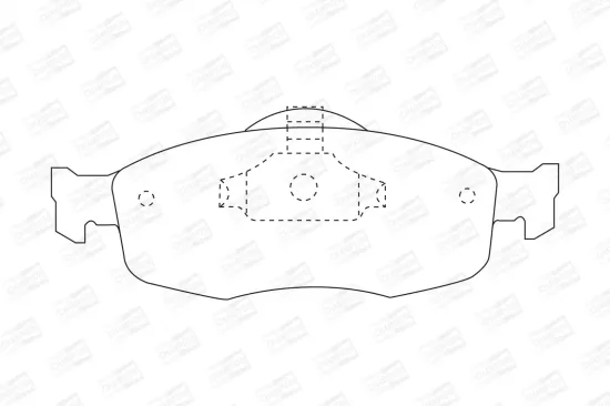 Bremsbelagsatz, Scheibenbremse Vorderachse CHAMPION 571832CH Bild Bremsbelagsatz, Scheibenbremse Vorderachse CHAMPION 571832CH
