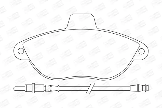 Bremsbelagsatz, Scheibenbremse CHAMPION 571843CH Bild Bremsbelagsatz, Scheibenbremse CHAMPION 571843CH
