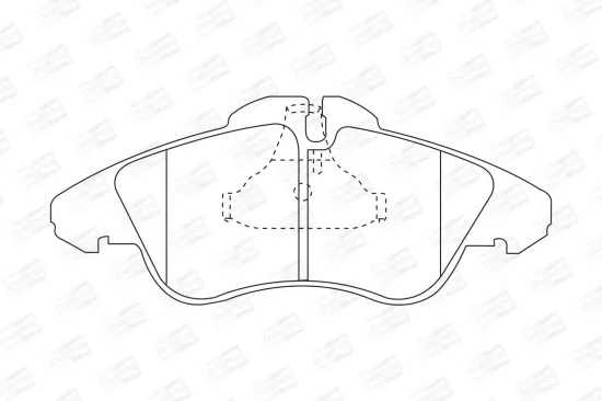 Bremsbelagsatz, Scheibenbremse Vorderachse CHAMPION 571844CH Bild Bremsbelagsatz, Scheibenbremse Vorderachse CHAMPION 571844CH