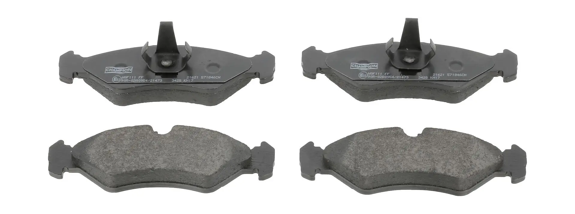 Bremsbelagsatz, Scheibenbremse Hinterachse CHAMPION 571846CH