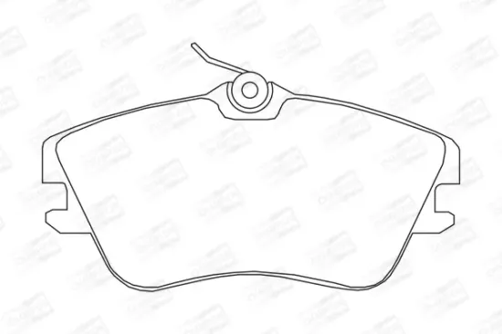 Bremsbelagsatz, Scheibenbremse Vorderachse CHAMPION 571847CH Bild Bremsbelagsatz, Scheibenbremse Vorderachse CHAMPION 571847CH