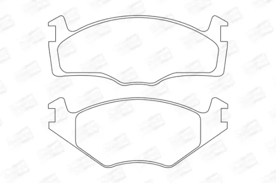 Bremsbelagsatz, Scheibenbremse Vorderachse CHAMPION 571848CH Bild Bremsbelagsatz, Scheibenbremse Vorderachse CHAMPION 571848CH