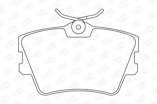 Bremsbelagsatz, Scheibenbremse Hinterachse CHAMPION 571875CH Bild Bremsbelagsatz, Scheibenbremse Hinterachse CHAMPION 571875CH
