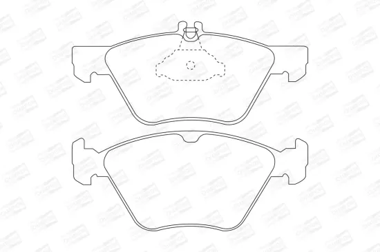 Bremsbelagsatz, Scheibenbremse Vorderachse CHAMPION 571876CH Bild Bremsbelagsatz, Scheibenbremse Vorderachse CHAMPION 571876CH