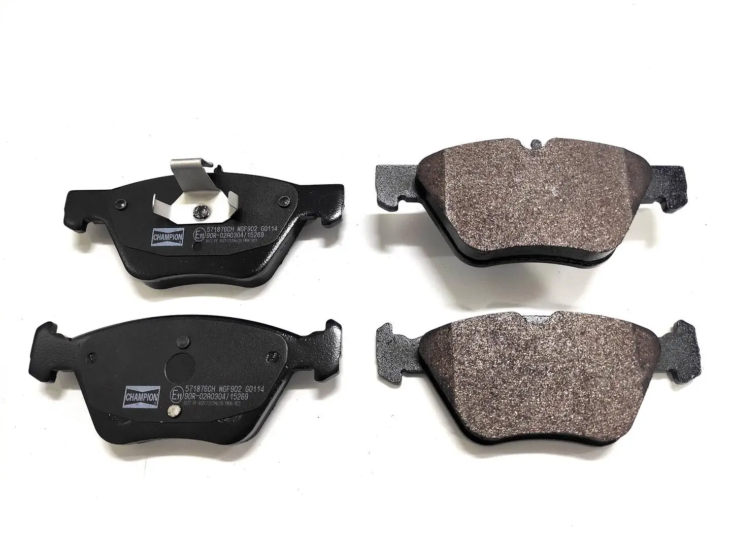 Bremsbelagsatz, Scheibenbremse Vorderachse CHAMPION 571876CH