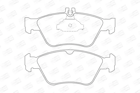 Bremsbelagsatz, Scheibenbremse Vorderachse CHAMPION 571877CH Bild Bremsbelagsatz, Scheibenbremse Vorderachse CHAMPION 571877CH