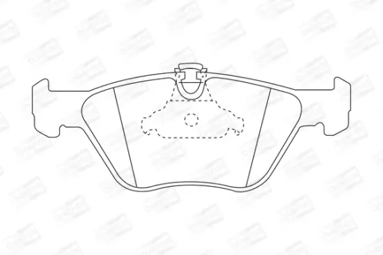 Bremsbelagsatz, Scheibenbremse Vorderachse CHAMPION 571880CH Bild Bremsbelagsatz, Scheibenbremse Vorderachse CHAMPION 571880CH