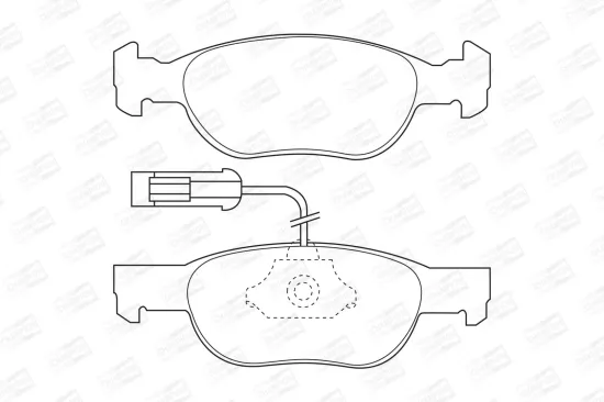 Bremsbelagsatz, Scheibenbremse Vorderachse CHAMPION 571882CH Bild Bremsbelagsatz, Scheibenbremse Vorderachse CHAMPION 571882CH
