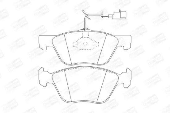 Bremsbelagsatz, Scheibenbremse CHAMPION 571884CH Bild Bremsbelagsatz, Scheibenbremse CHAMPION 571884CH