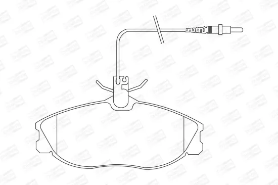 Bremsbelagsatz, Scheibenbremse Vorderachse CHAMPION 571898CH Bild Bremsbelagsatz, Scheibenbremse Vorderachse CHAMPION 571898CH