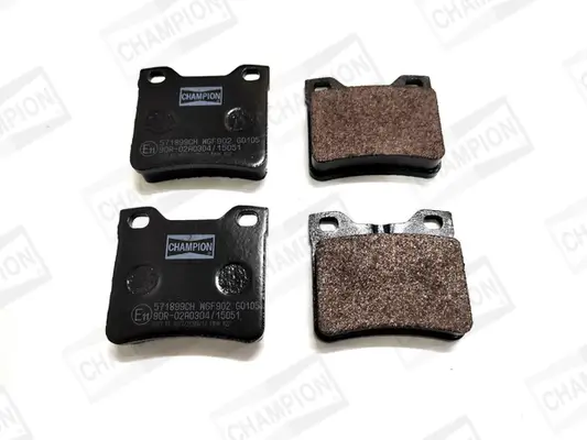 Bremsbelagsatz, Scheibenbremse Hinterachse CHAMPION 571899CH