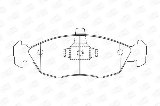 Bremsbelagsatz, Scheibenbremse Vorderachse CHAMPION 571902CH Bild Bremsbelagsatz, Scheibenbremse Vorderachse CHAMPION 571902CH